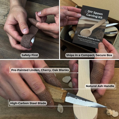 DIY 3-Piece Spoon Carving Kit