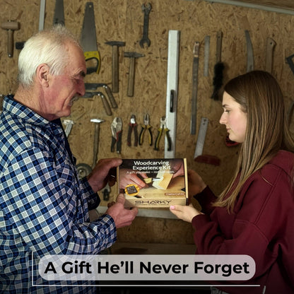 DIY Beaver Carving Kit – Wood Art Set with V-Chisel &amp; Video Guide