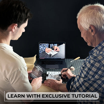 DIY Beaver Carving Kit – Wood Art Set with V-Chisel &amp; Video Guide