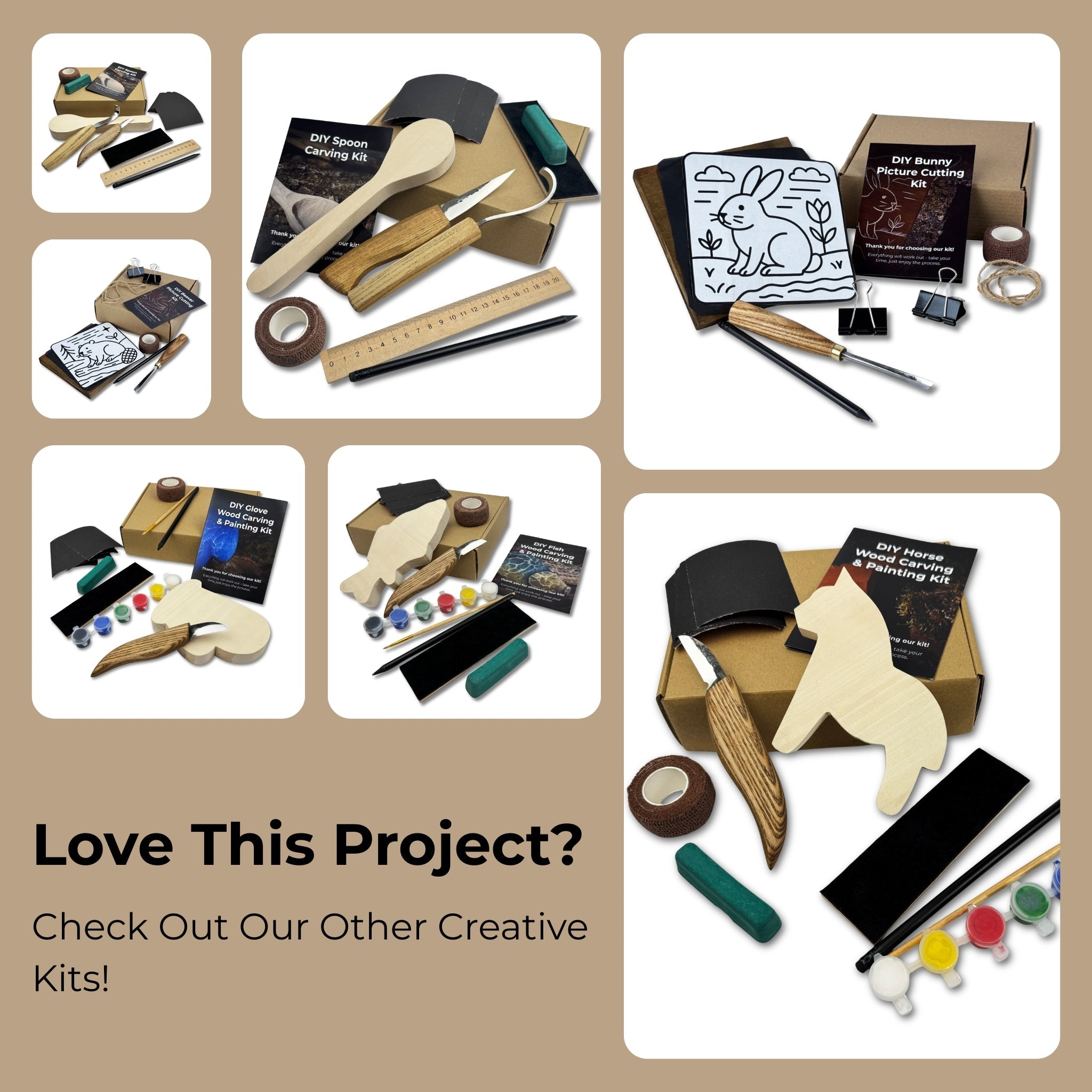 DIY Bird Wood Carving &amp; Painting Kit