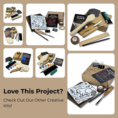 DIY Mushroom Wood Carving &amp; Painting Kit