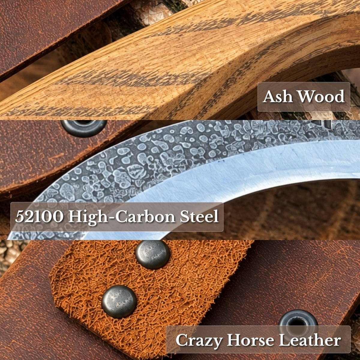 Forged Mushroom Knife with Brush, 6.5 cm (2.56 inches)