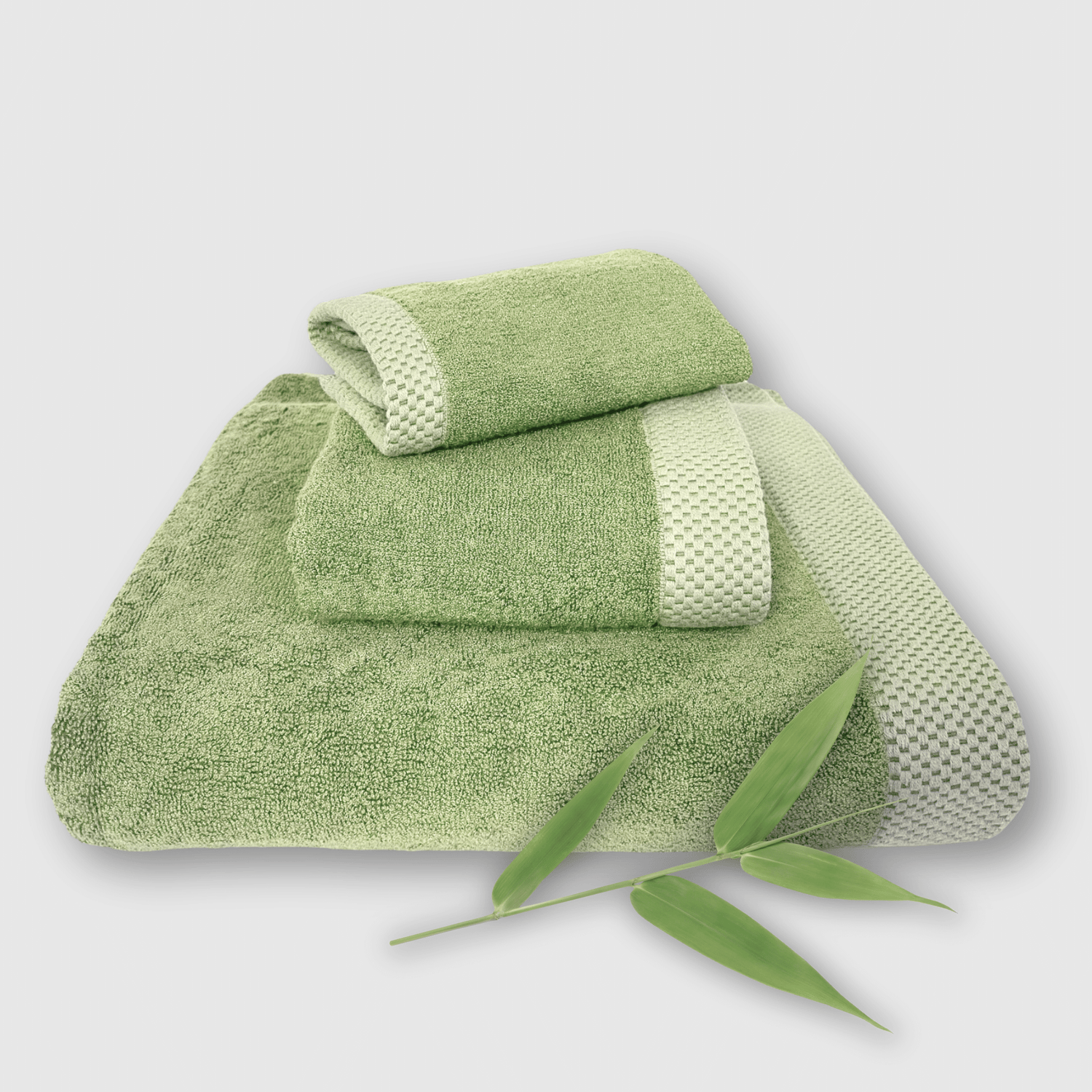 Bamboo 3 Piece Towel Set - Sage