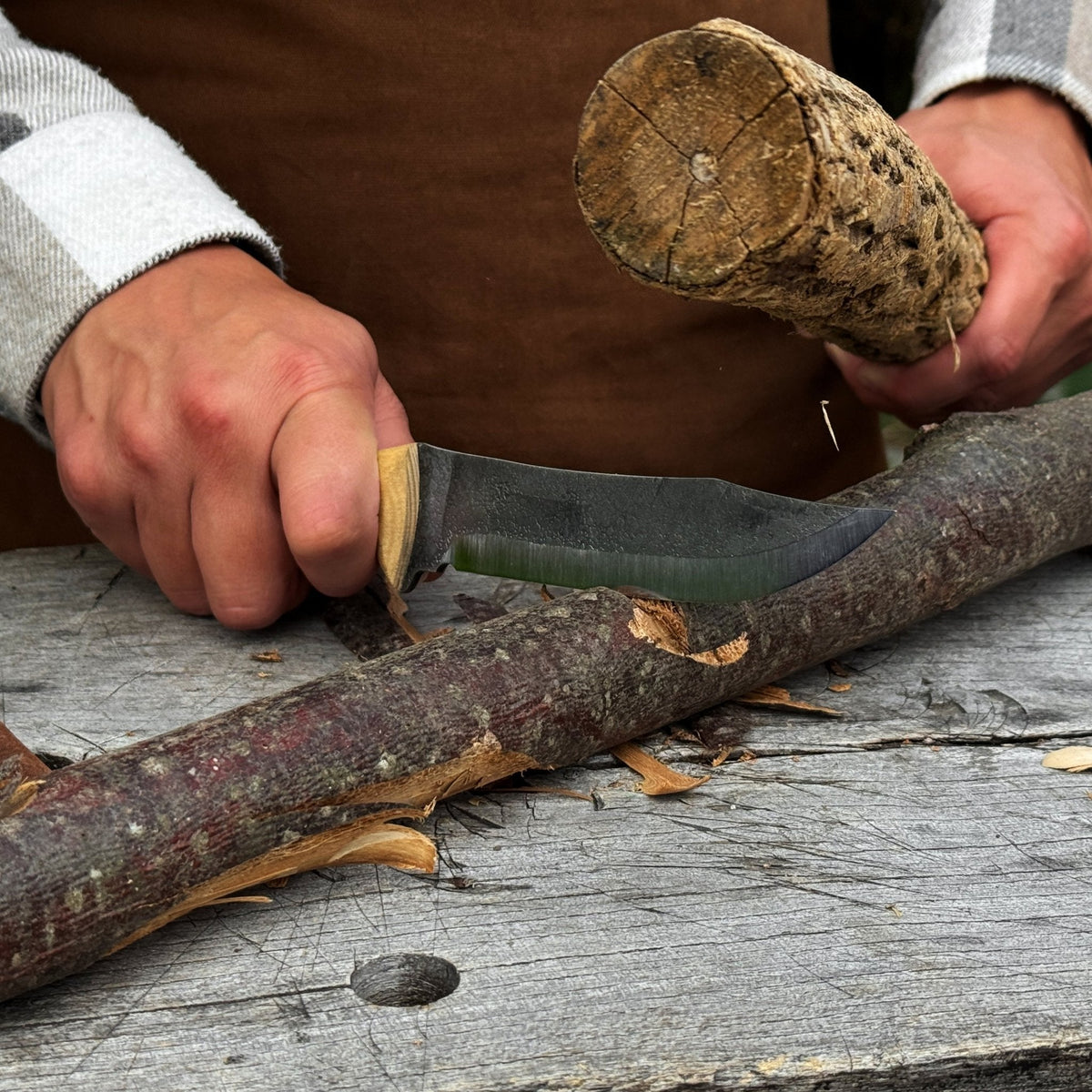 Hand-Forged Bushcraft Knife, 12 cm (4.72 inches)