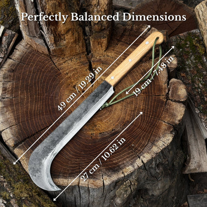 Hand-Forged Bushcraft Knife, 27 cm (10.6 inches)