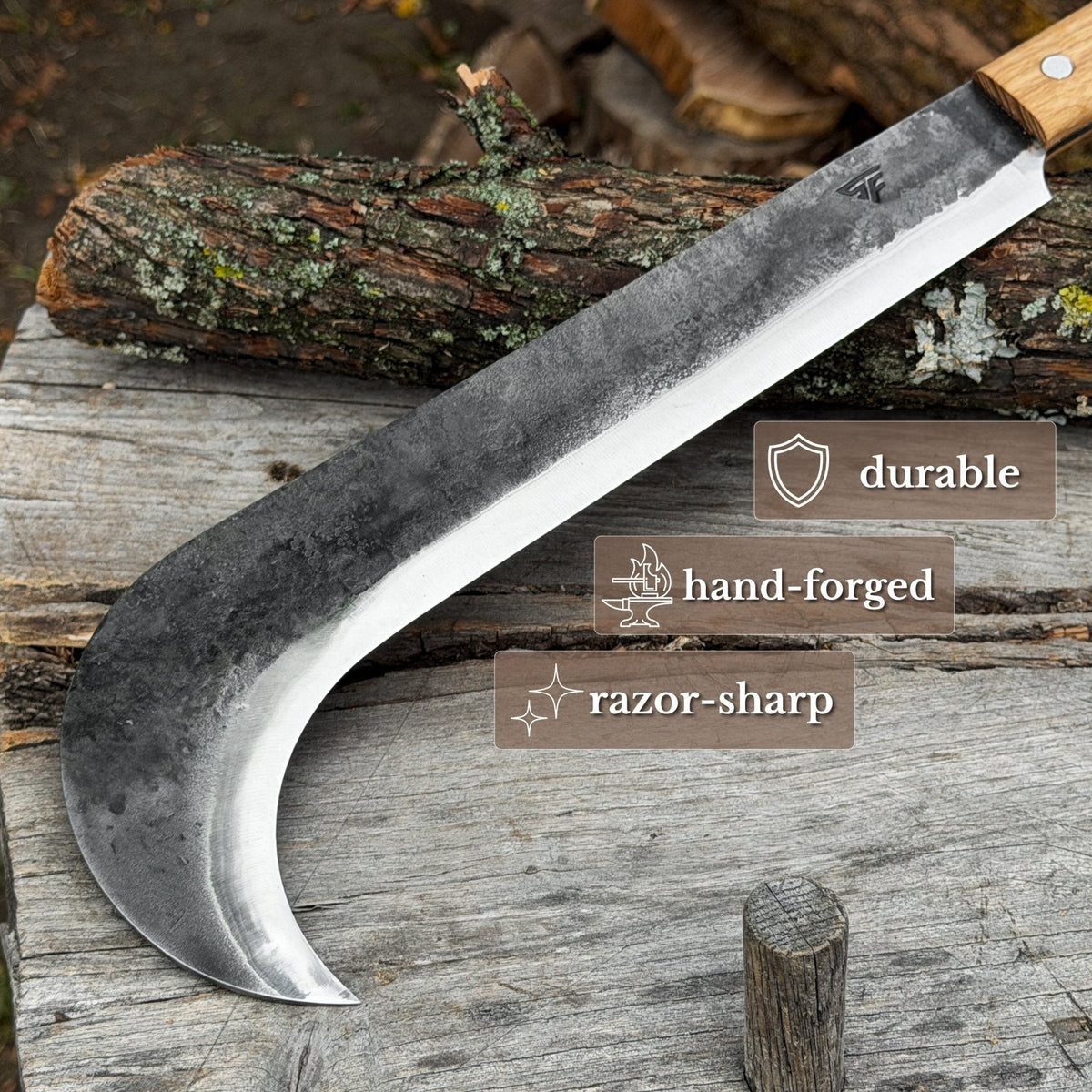 Hand-Forged Bushcraft Knife, 27 cm (10.6 inches)