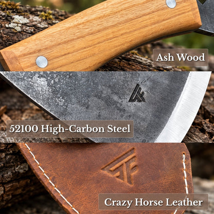 Hand-Forged Camping (Chopping) Axe, 0.6 kg (1.32 Ibs)