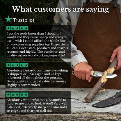 Hand-Forged Camping Knife, 12.5 cm (4.9 inches)