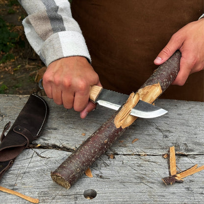 Hand-Forged Camping Knife, 12.5 cm (4.9 inches)