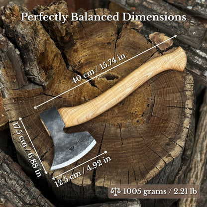 Hand-Forged Carving Axe, 1.05 kg (2.31 Ib)