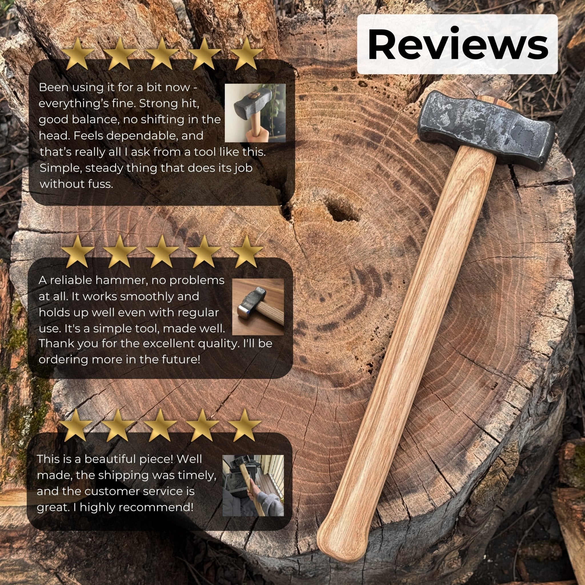 Hand-Forged Double Blacksmith&