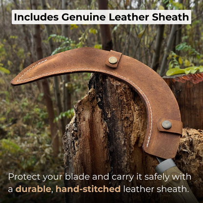 Hand-Forged Large Sickle, ⌀19 cm (7.5 inches)