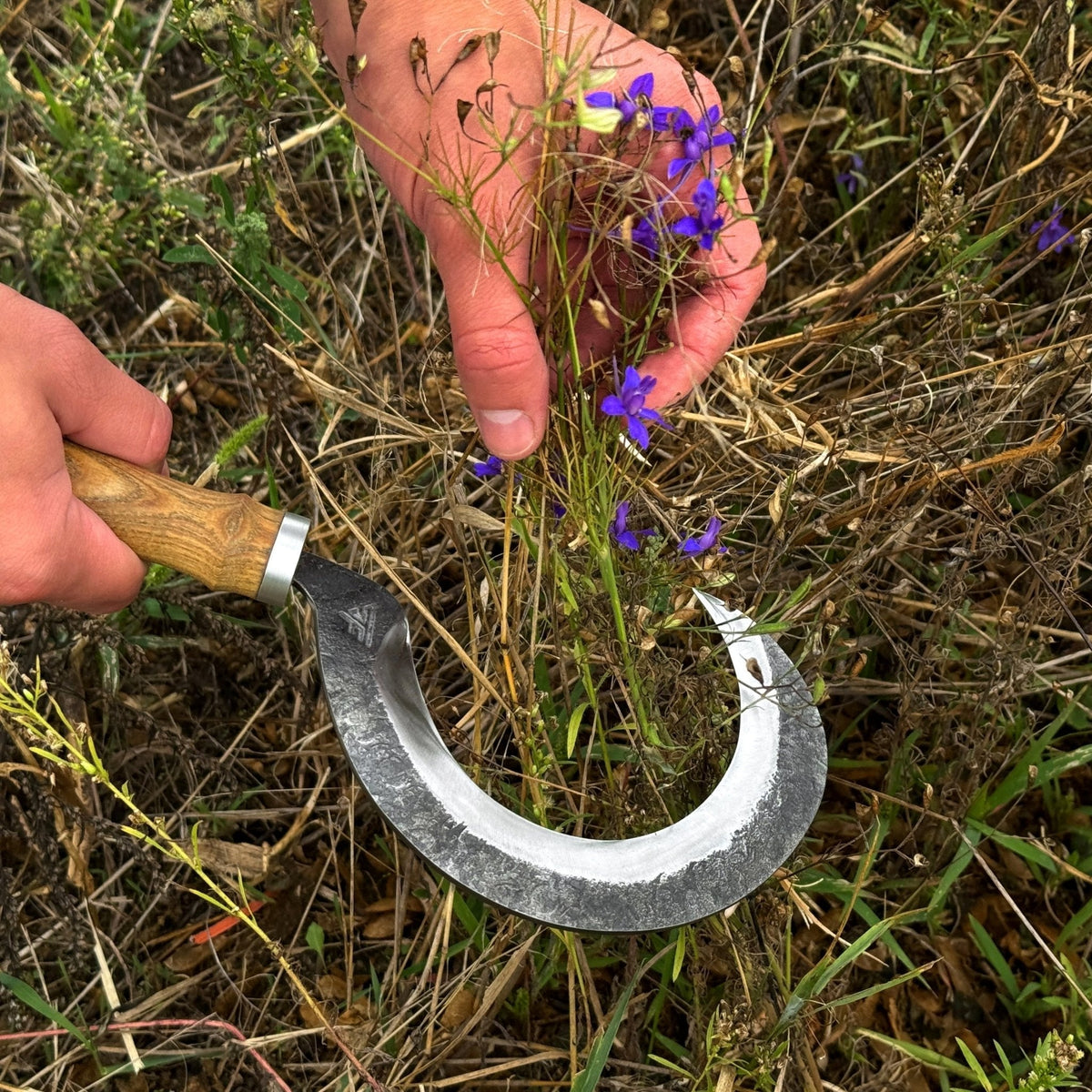 Hand-Forged Small Sickle, ⌀9 cm (3.54 inches)