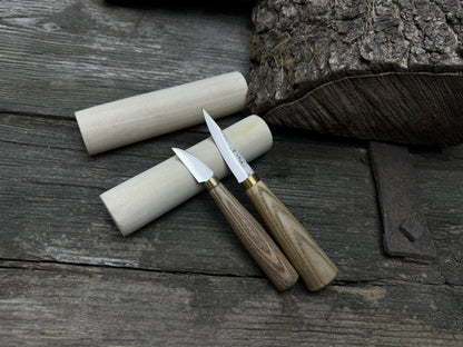 Hand-Forged Wood Carving Tool Set with Wooden Blanks WS9