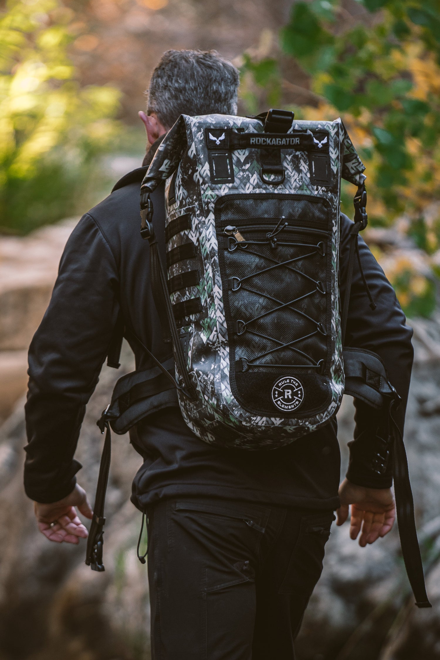 Rockagator Trident Tactical Camo 40L TPU Waterproof Backpack