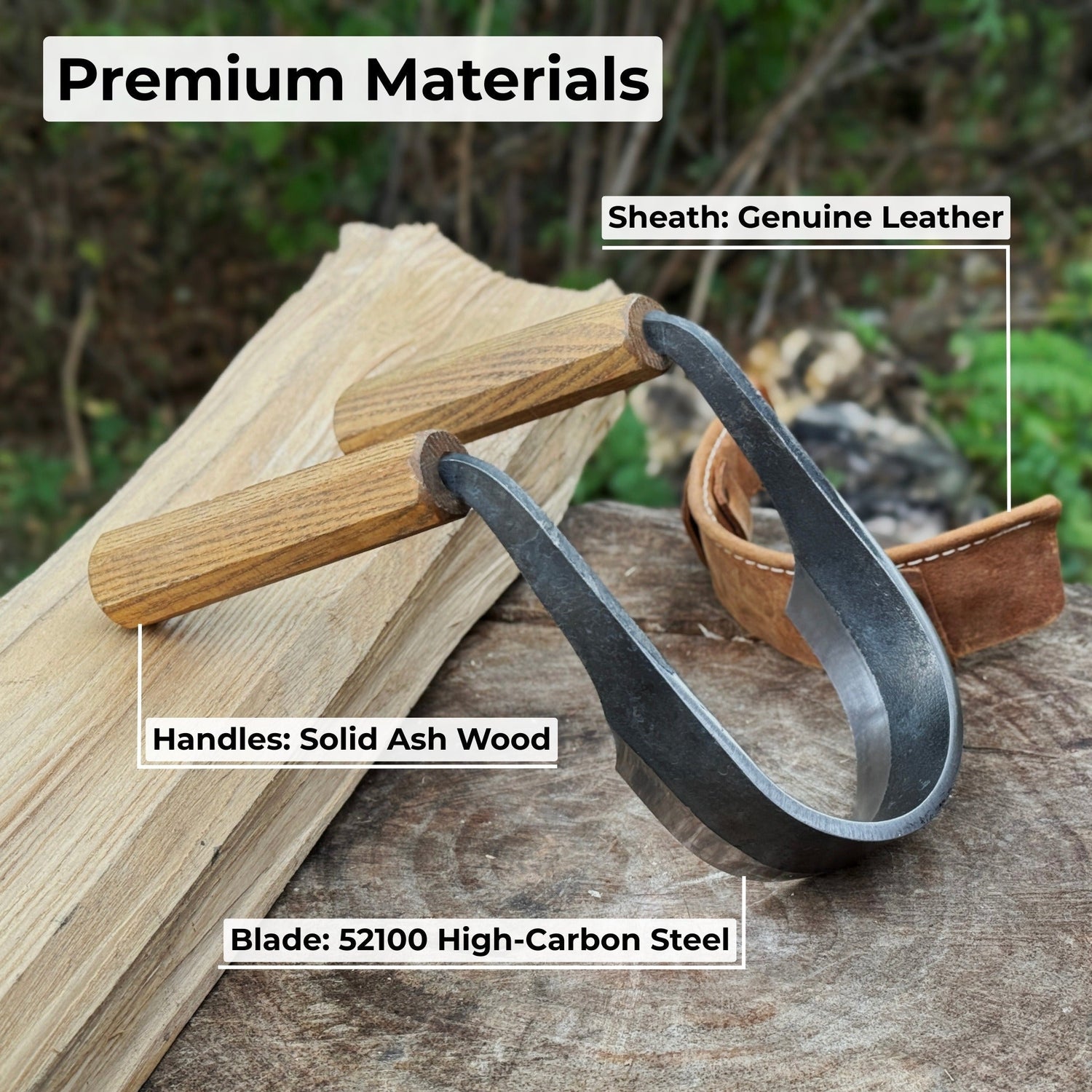 Inshave (Half-Rounded Drawknife), 9.5 cm (3.7 inches)