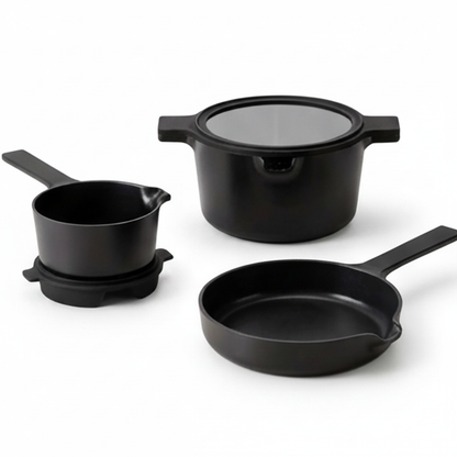 Stackable Nonstick Cookware Set, 5-Piece
