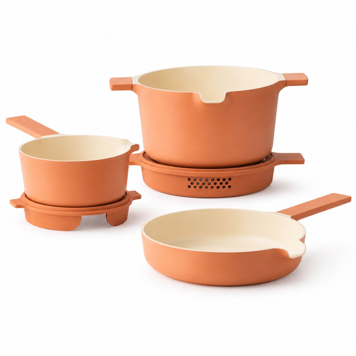 Stackable Nonstick Cookware Set, 5-Piece