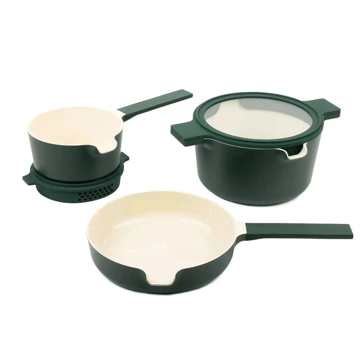 Stackable Nonstick Cookware Set, 5-Piece