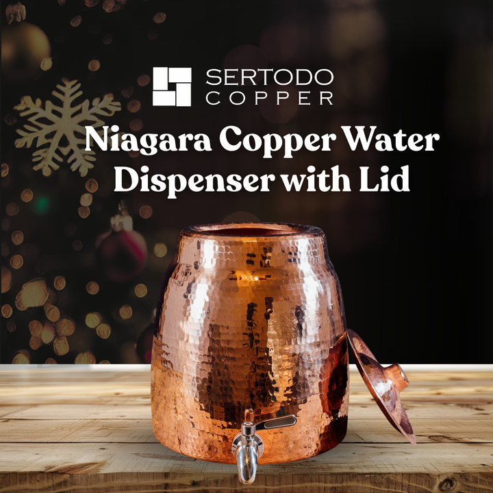 Niagara Copper Water Dispenser with Lid