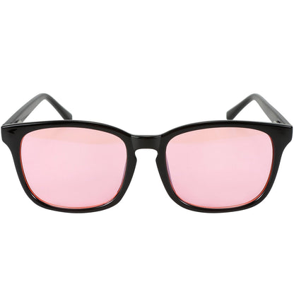 Night-time FL-41 Rose Blue Light Blocking Glasses - Black