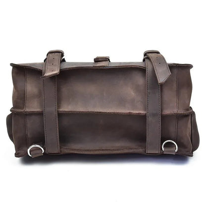 The Gustav Messenger Bag | Large Capacity Vintage Leather Messenger Bag