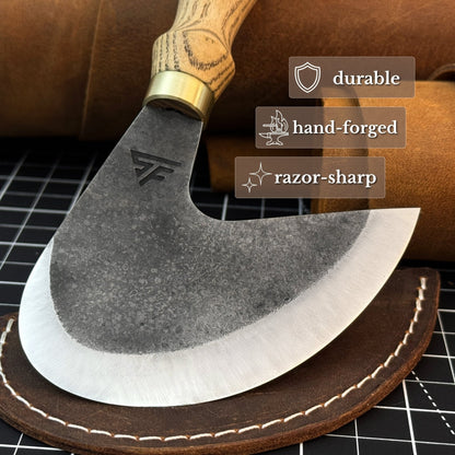 Professional Leather Crafting Half Round Knife, 10.5 cm (4.1 inches)