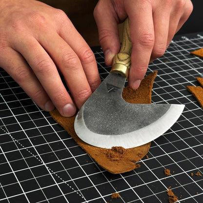 Professional Leather Crafting Half Round Knife, 10.5 cm (4.1 inches)