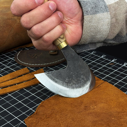 Professional Leather Crafting Half Round Knife, 10.5 cm (4.1 inches)
