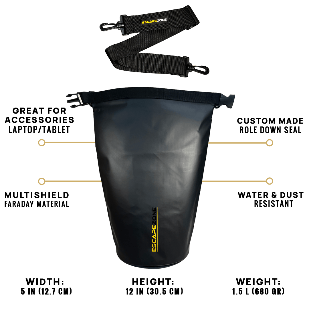 EscapeZone Faraday Dry Bag – 10 Liter