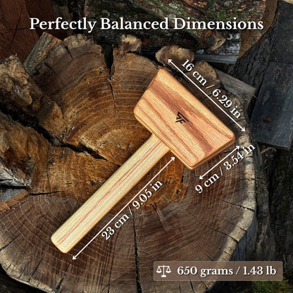 Quiet 23 oz Wooden Mallet (Mallet Tool)