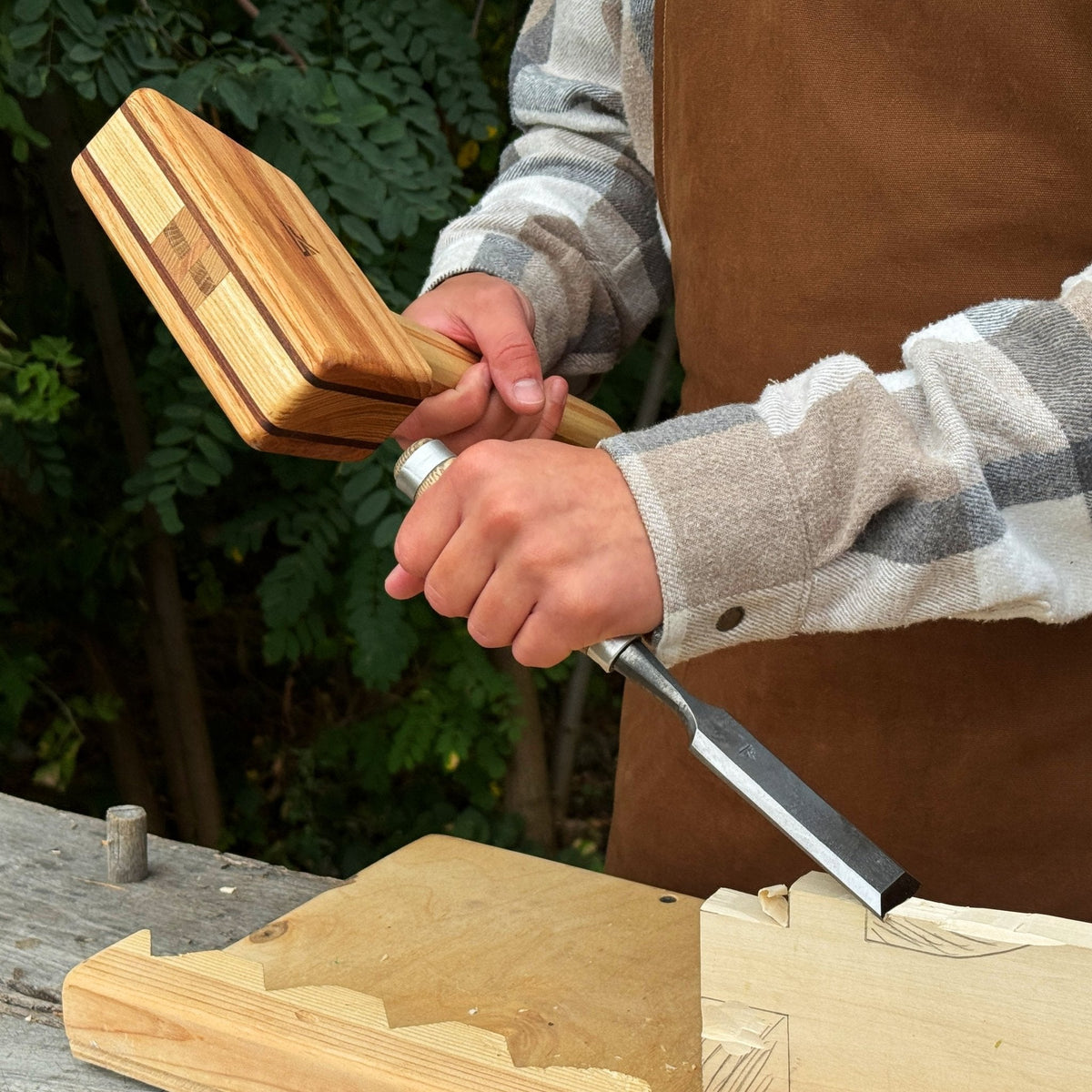 Quiet 23 oz Wooden Mallet (Mallet Tool)