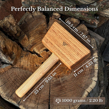 Quiet 35 oz Wooden Mallet (Mallet Tool)
