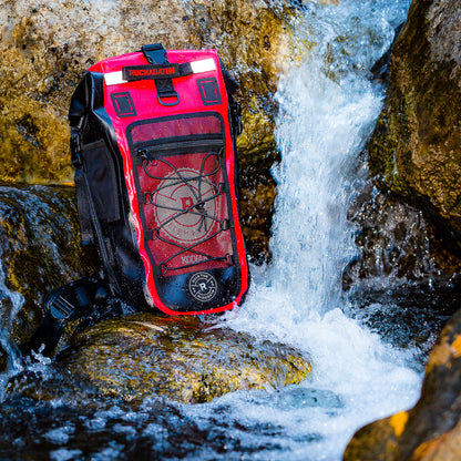 KODIAK Red &amp; Black 40-Liter TPU Extreme Weather Waterproof Backpack
