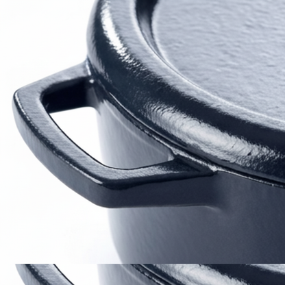 Enameled Cast Iron Round Dutch Oven, 5-Qt