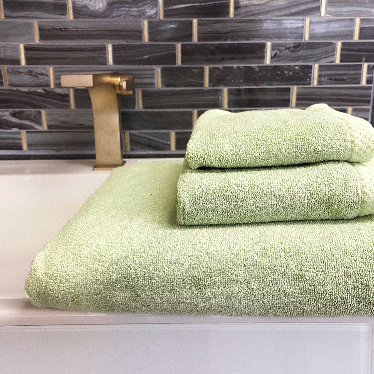 Bamboo 3 Piece Towel Set - Sage
