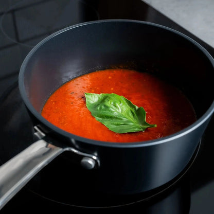 Ceramic Nonstick Saucepan with Lid, 2-Qt