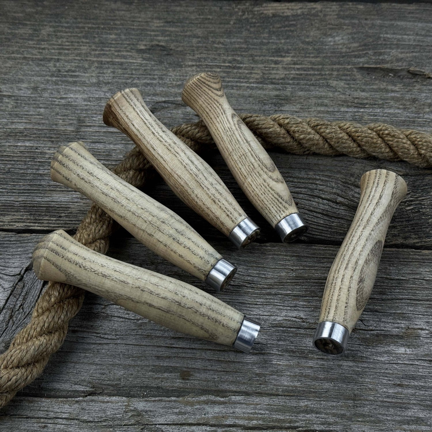 Set of 5 Ash Handles – Ideal for Carving Knives &amp; Hand Tool Repair
