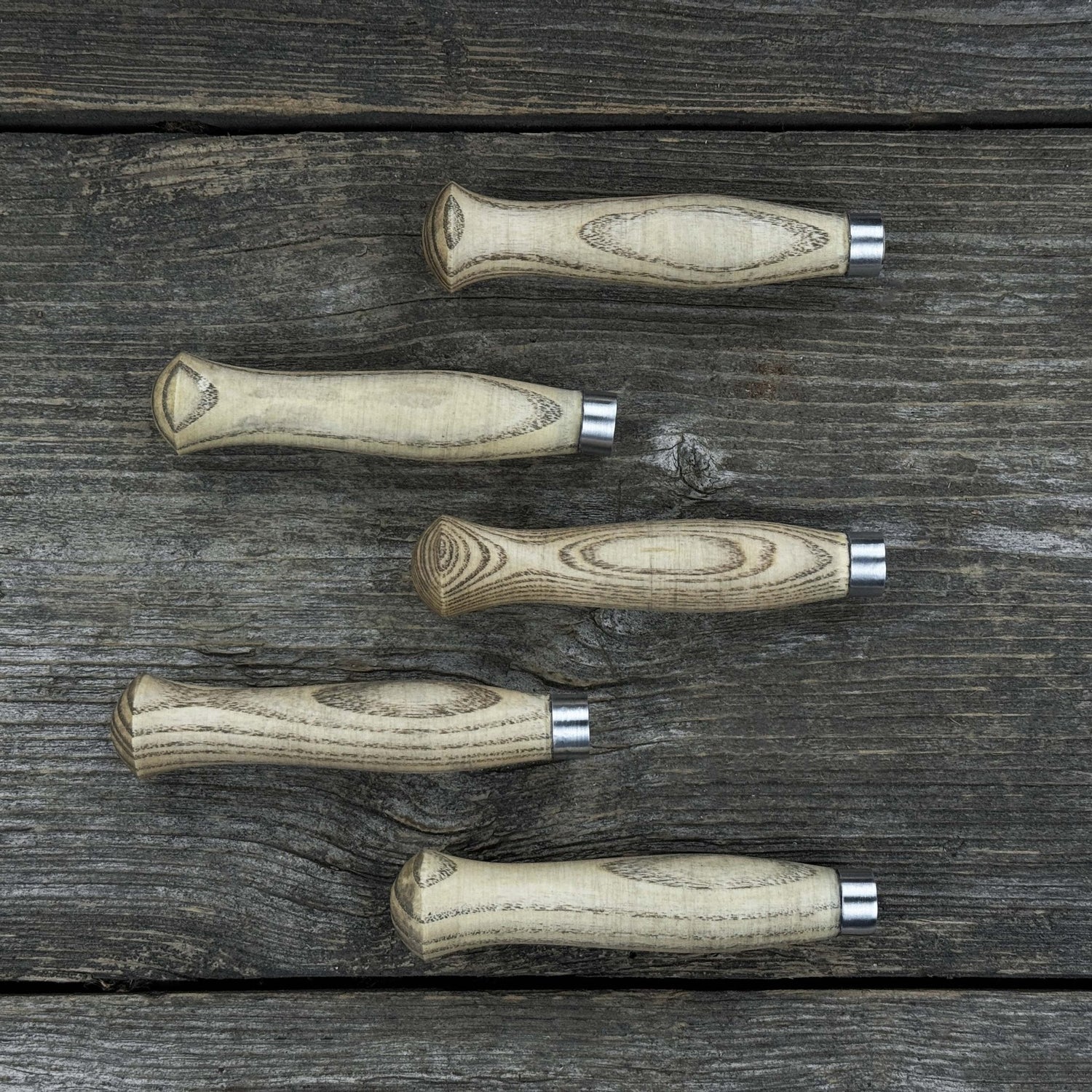 Set of 5 Ash Handles – Ideal for Carving Knives &amp; Hand Tool Repair