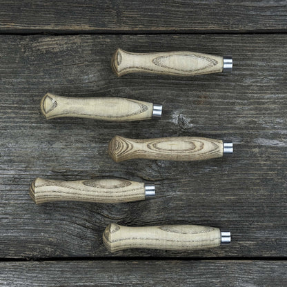 Set of 5 Ash Handles – Ideal for Carving Knives &amp; Hand Tool Repair