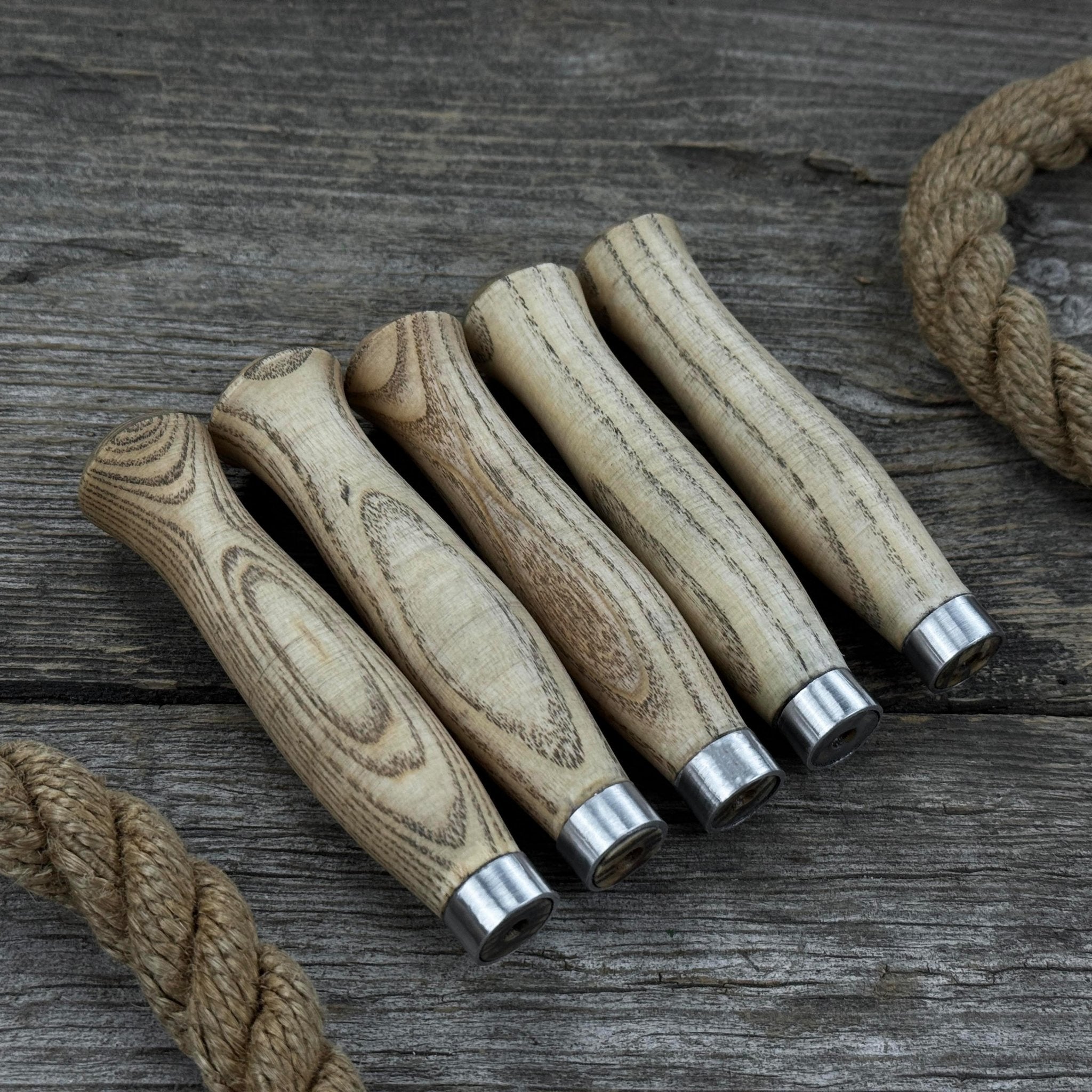 Set of 5 Ash Handles – Ideal for Carving Knives &amp; Hand Tool Repair