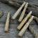 Set of 5 Ash Wood Handles for Chisels and Gouges with Aluminum Rings ...
