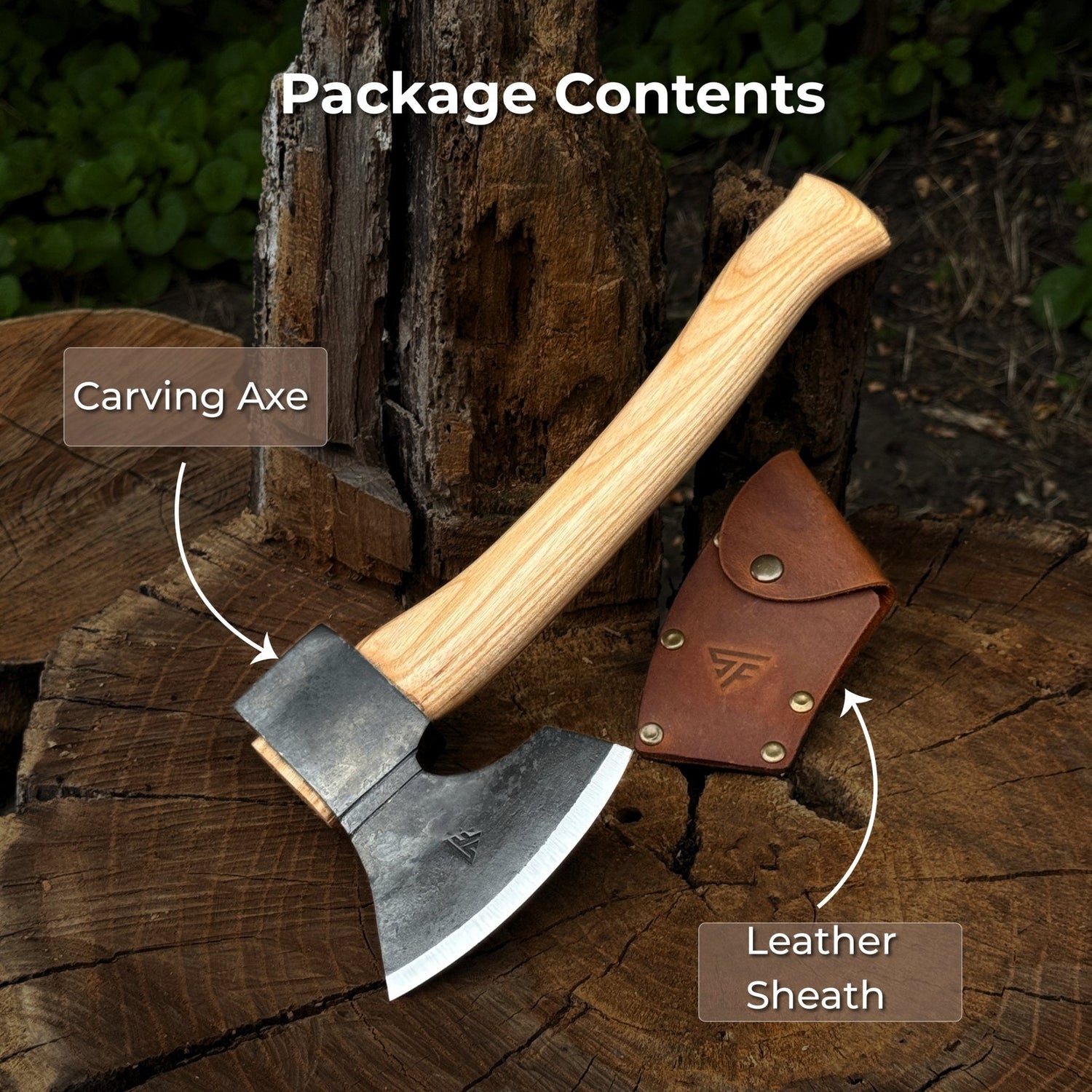 Small Carving Axe, 0.65 kg (1.43 lb)