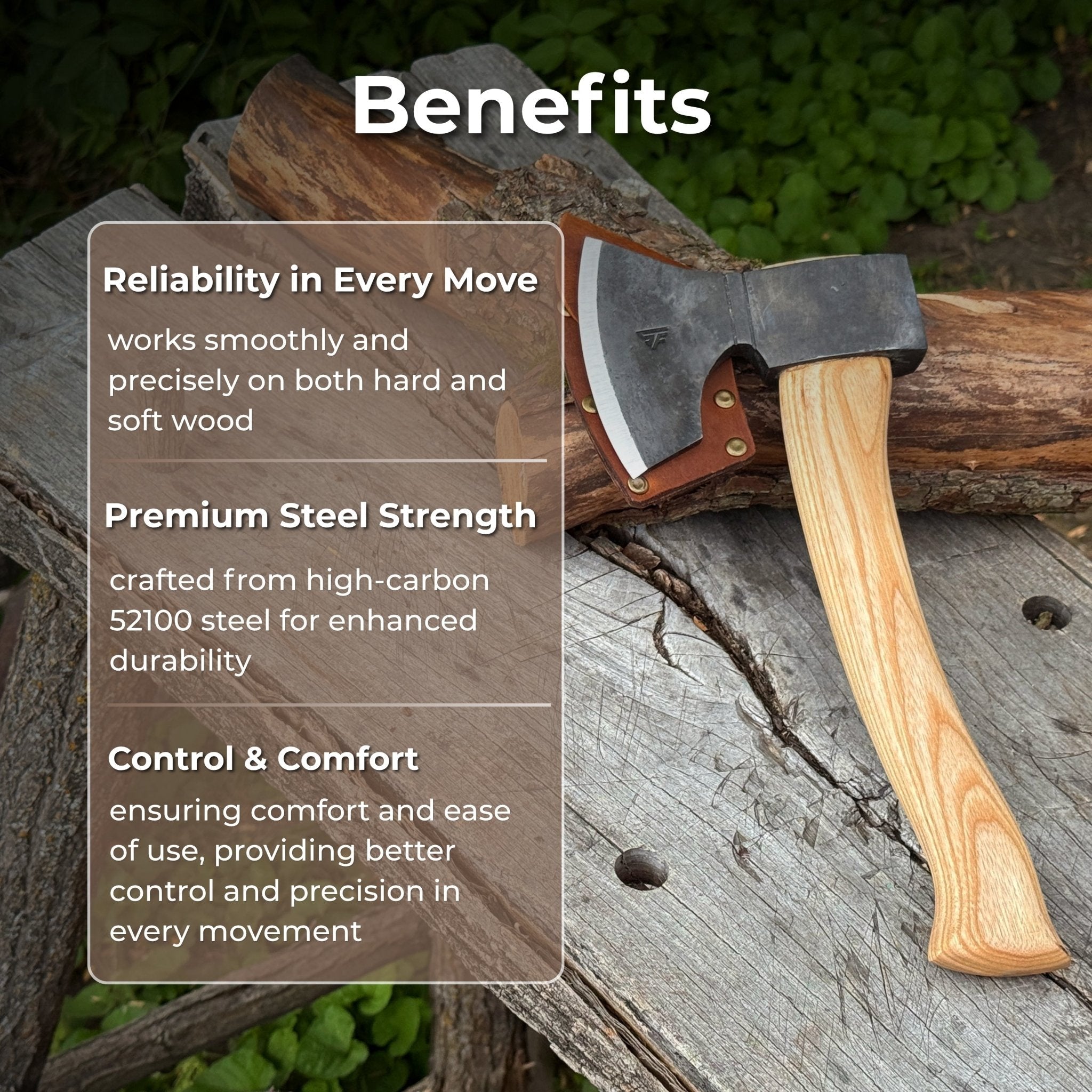 Small Carving Axe, 0.65 kg (1.43 lb)