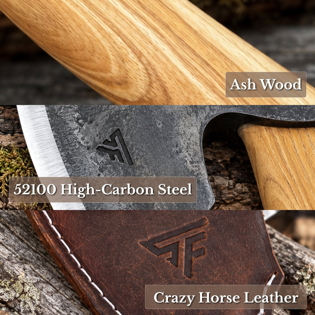 Small Carving Axe, 0.66 kg (1.46 lb)