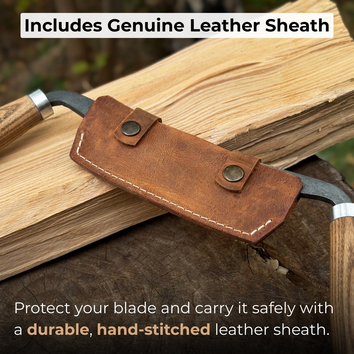 Small Curved Drawknife (Push/Pull), 10.5 cm (4.13 inches)