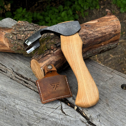 Small Kuksa Adze with Deep Curved (Round) Blade, 4.5 cm (1.8 in)