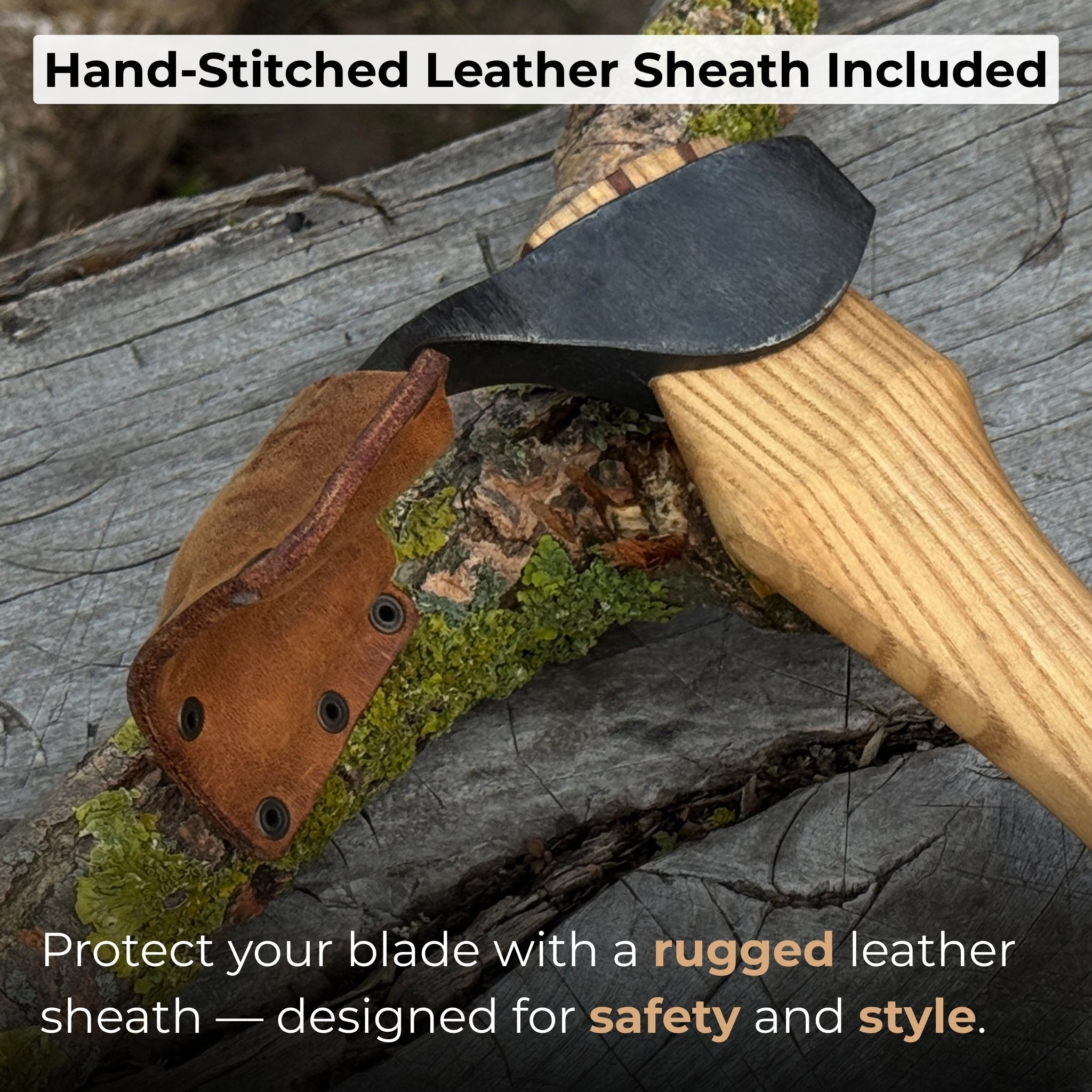 Small Kuksa Adze with Deep Curved (Round) Blade, 4.5 cm (1.8 in)
