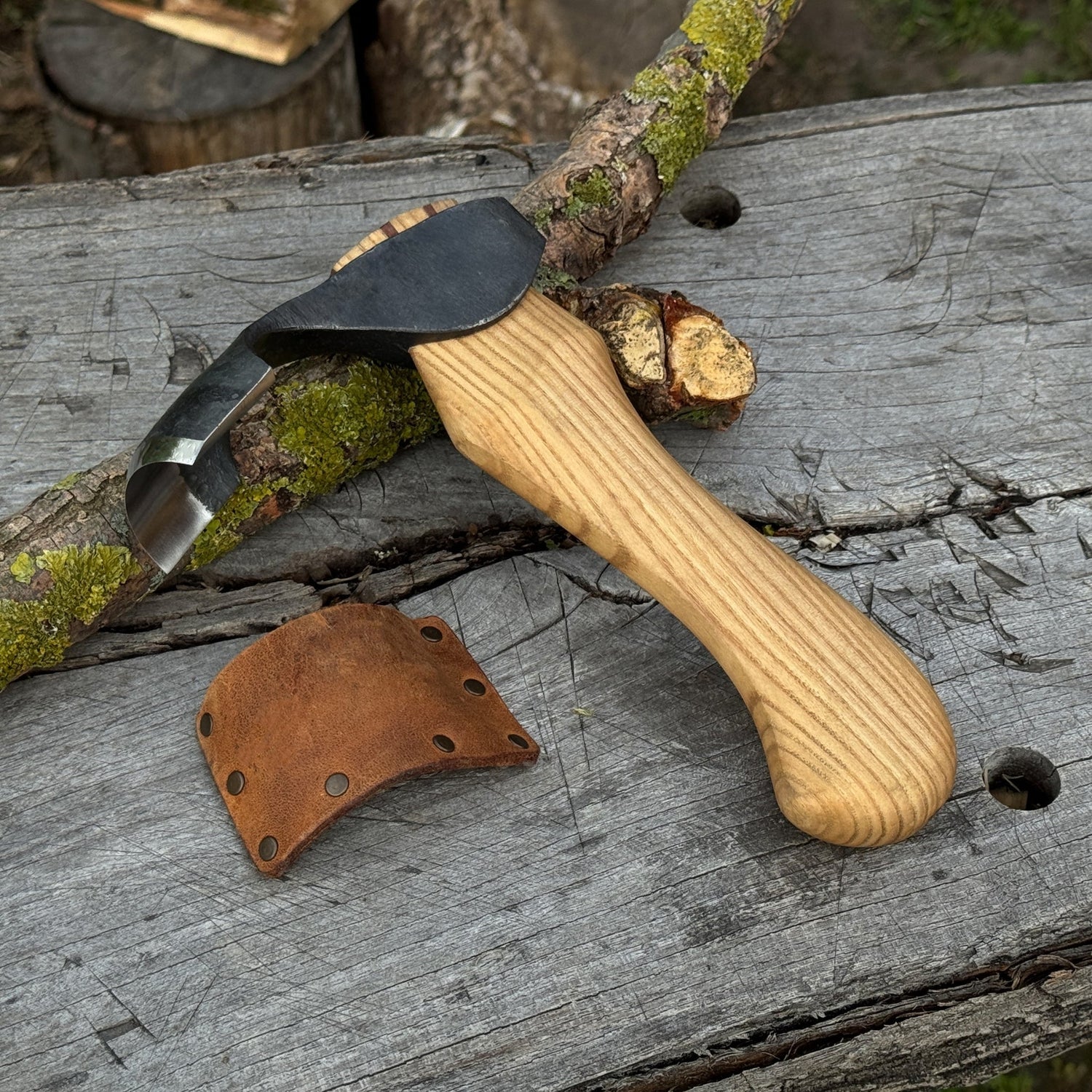 Small Kuksa Adze with Deep Curved (Round) Blade, 4.5 cm (1.8 in)