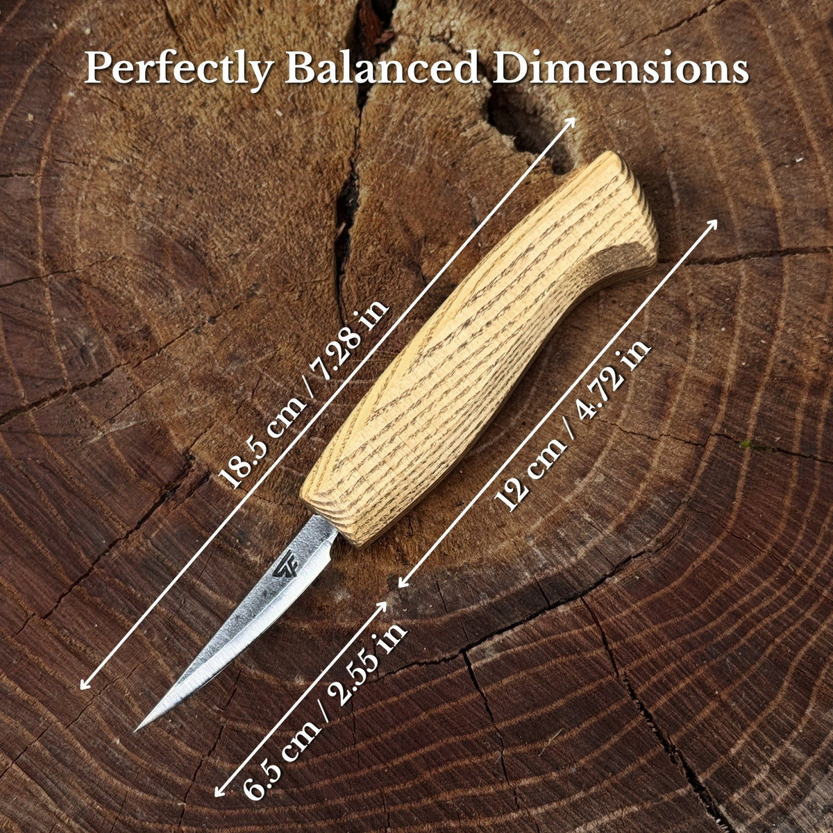 Small Sloyd Carving Knife, Blade 6.5 cm (2.56 inches)